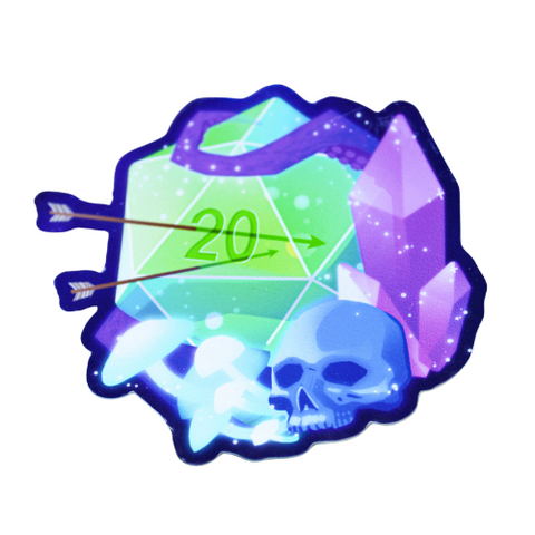 Underdark Ooze D20 Sticker