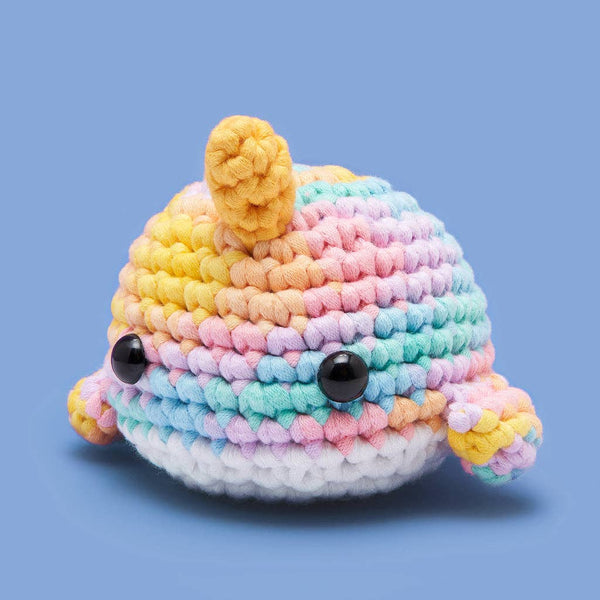 Pastel Bjørn the Narwhal Crochet Kit