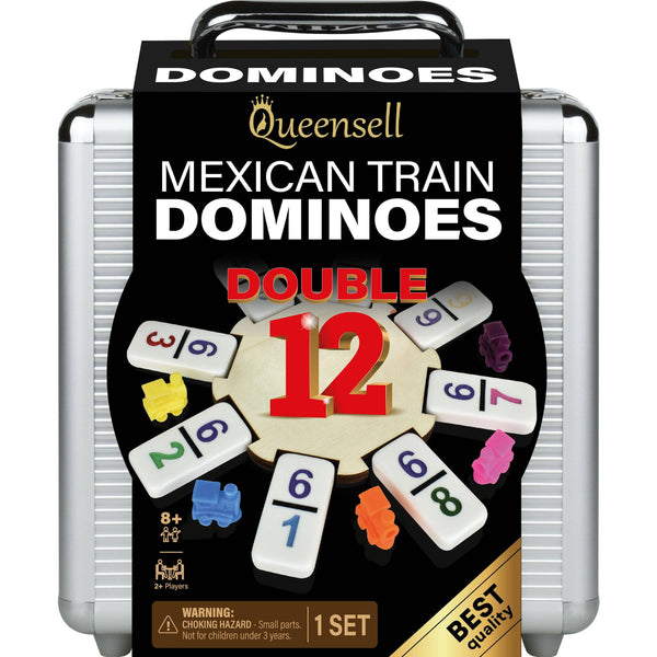 Mexican Train Dominoes - Double 12 with Numbers