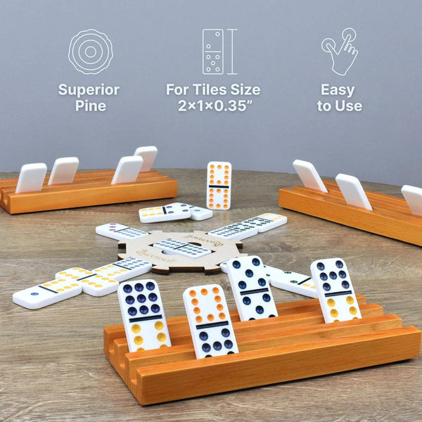 Wooden Domino Racks