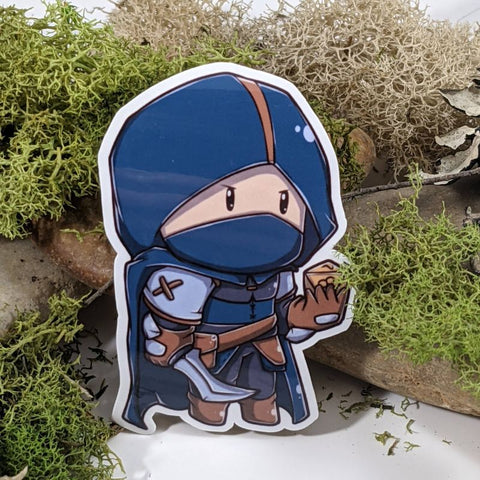 Chibi Rogue Hit Dice Sticker