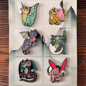 Wyrmspan Enamel Pins