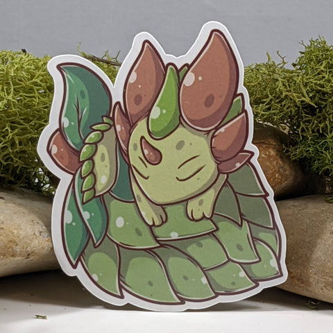 Hop Flower Baby Dragon Sticker