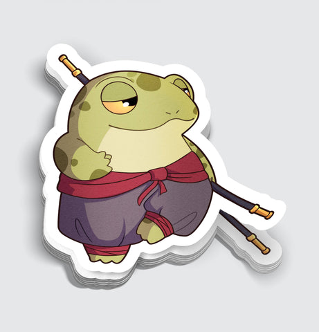 Frog Monk Sticker